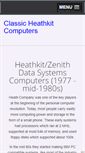 Mobile Screenshot of heathkit.garlanger.com